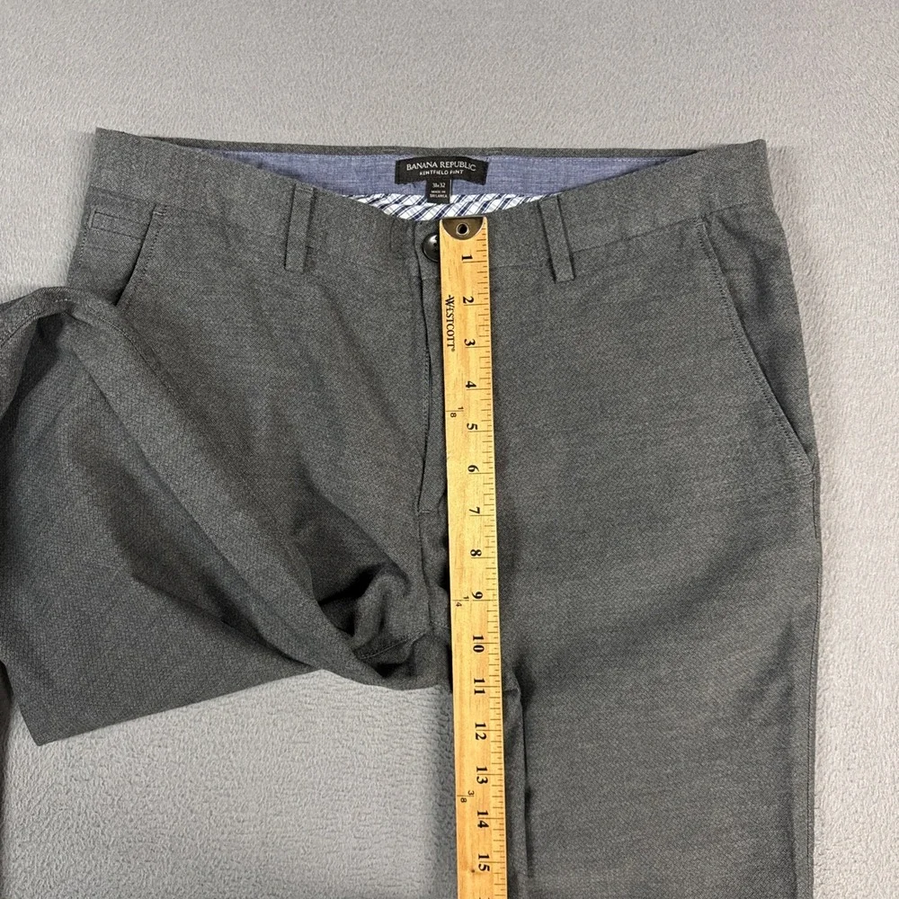 Banana Republic Pants Mens 31x32 (Fits 32x30) Gray Kentfield Slim Herringbone